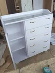 Wood-Mode Bedroom Wardrobe with Drawers - 1
