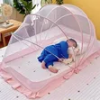 Foldable Baby Mosquito Net - Pink - 1