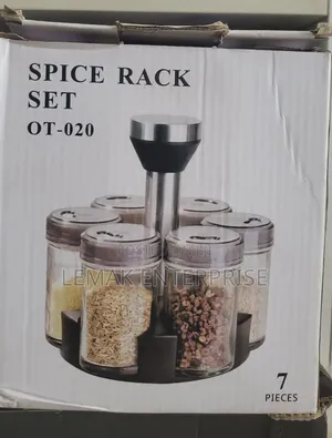 7-Piece Rotating Spice Rack Set (OT-020)