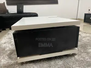 Modern White and Black Center Table