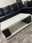 Modern White and Black Center Table - 3