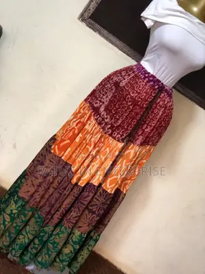 Adire Maxi Skirt - Free Size
