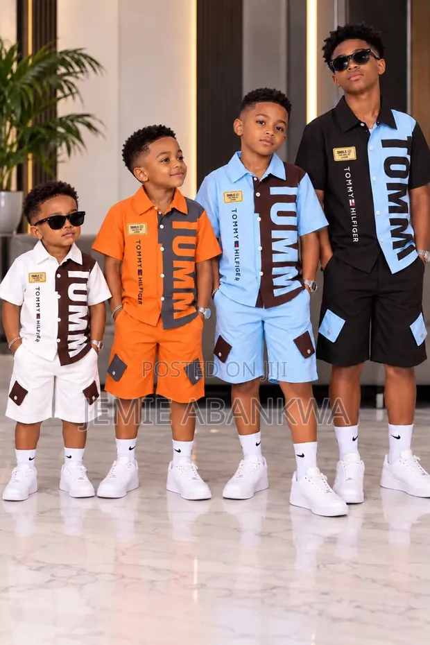 2 Pieces 100% Cotton Kids Wear (4-12 Years) - 1