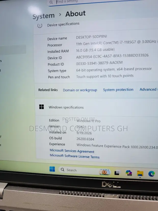 Dell Latitude 5420 Laptop - Intel Core i7, 16GB RAM, 256GB SSD - 1