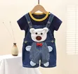 2pcs Pinafore Dress - Denim Jumper for Babies - 1