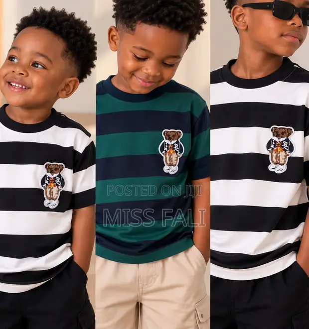 Little Bear Stripe Tee (2-11 Years) - 1