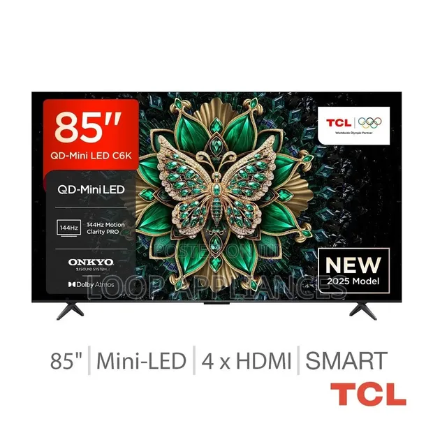 New TCL 85 Inch Premium QD-Mini LED Smart TV 85C6K - 1