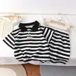 Classic Stripe Boys' Set (9-11 Years) - 1