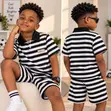 Classic Stripe Boys' Set (9-11 Years) - 2