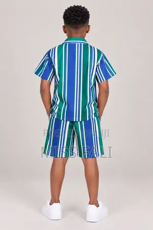 Blue & Green Stripe Co-ords (12-14 Years)