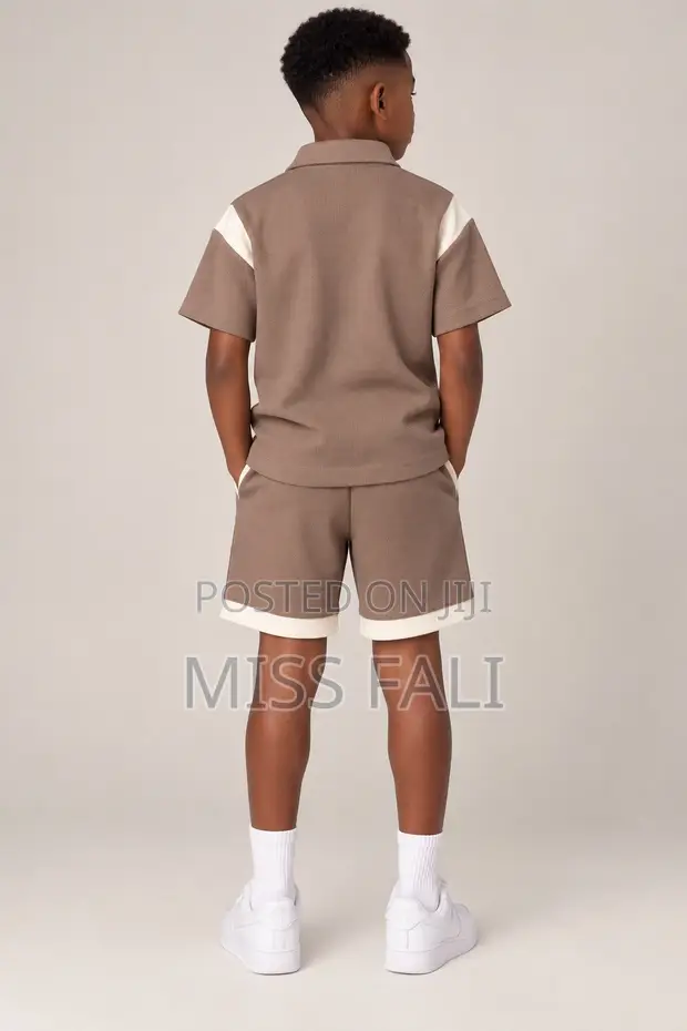 Mocha Varsity Set - Boys 11-12 Years - 1