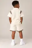 Boys Cream & Cocoa Polo Set (4-5 Years) - 1