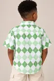 Mint Argyle Shirt - 9-10 Years - 1