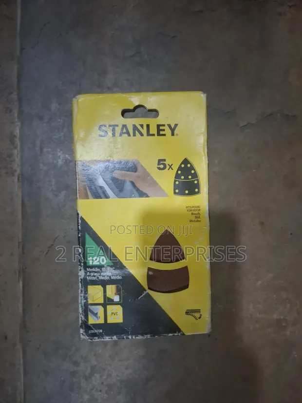 Stanley Quick Fit Detail Sanding Sheets 5-Pack 120 Grit - 1