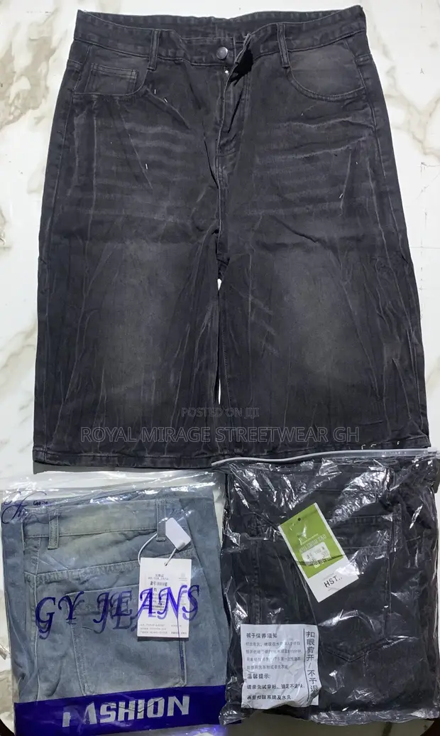 Royal Mirage Streetwear Baggy Denim Jorts - 1