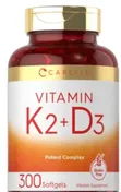 Vitamin D3 (250 MCG / 10,000 IU) with Vitamin K2 (MK-7) - 1