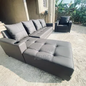L-Shape and Single Sofa Set