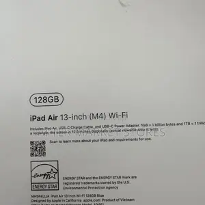 New Apple iPad Air 13" (2026) 128GB Blue
