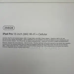 New Apple iPad Pro 13" (2024) 256GB Silver