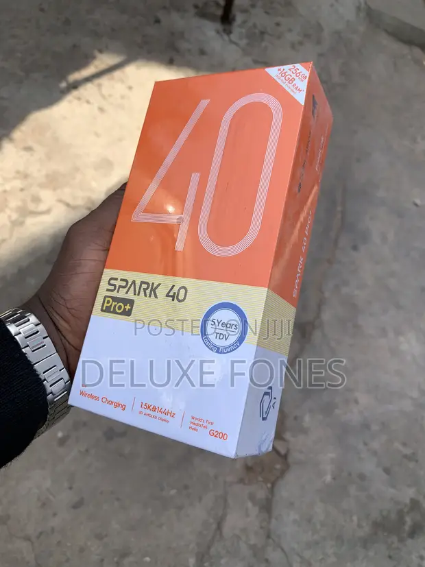 New Tecno Spark 40 Pro+ 256GB Black - 1