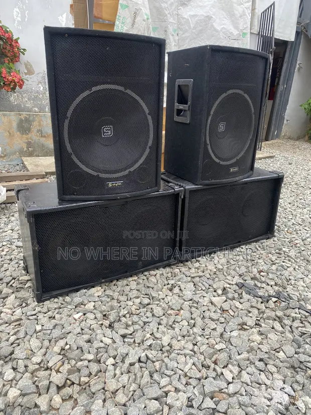 Skytec 4-Piece PA Speaker System - 1