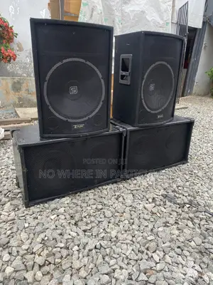Skytec 4-Piece PA Speaker System
