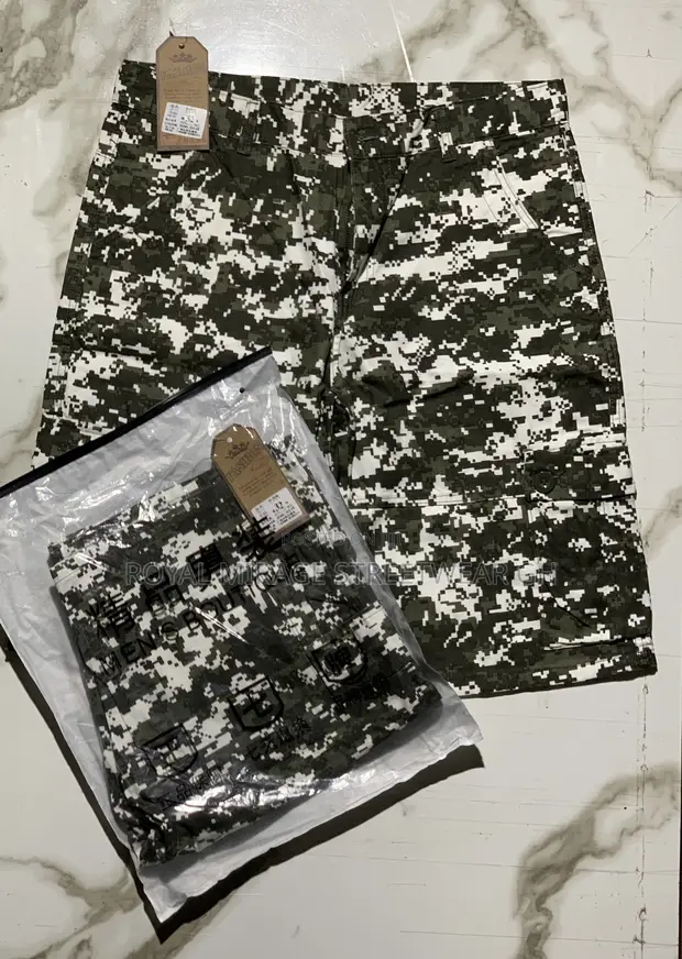 Royal Mirage Streetwear Camo Cargo Jorts - 1