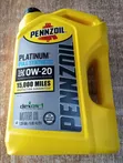 Pennzoil Platinum Full Synthetic Engine Oil - 5W20/0W20 - 4
