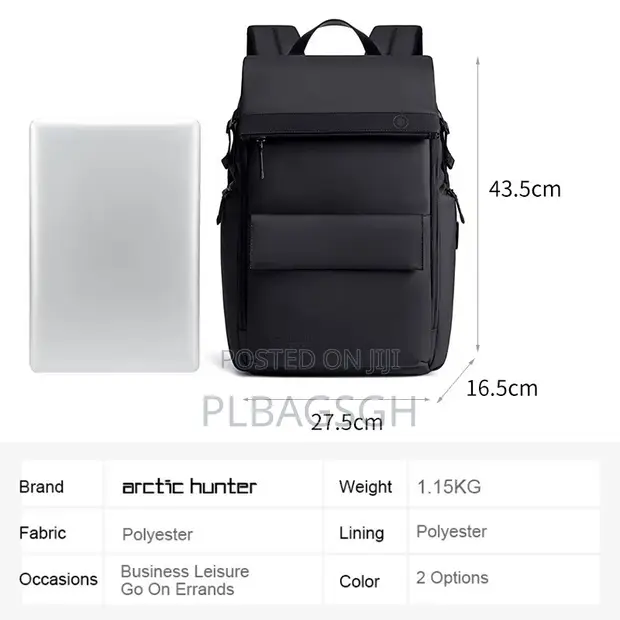 Potable Multi-Fashion Laptop Backpack for 15-16 Inch Laptops - 1