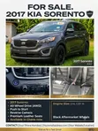 2017 Kia Sorento 2.4L LX AWD SUV - Black - 3