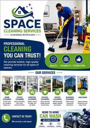 Space Cleaning Services - Home, Office, School Cleaning