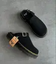 Dr. Martens Zebzag Suede Mules - Black - 3