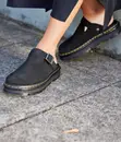 Dr. Martens Zebzag Suede Mules - Black - 4