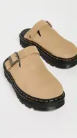 Dr. Martens Zebzag Suede Mules - Savannah Tan - 3