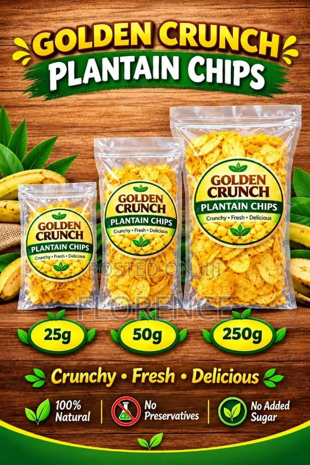 Golden Crunch Plantain Chips - 1