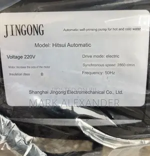 Jingong 1.5 HP Self-Priming Water Pump