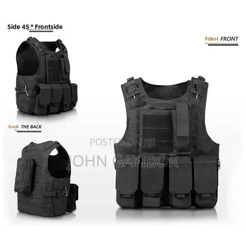 Tactical Vest / Porches - Black & Desert Brown - 1