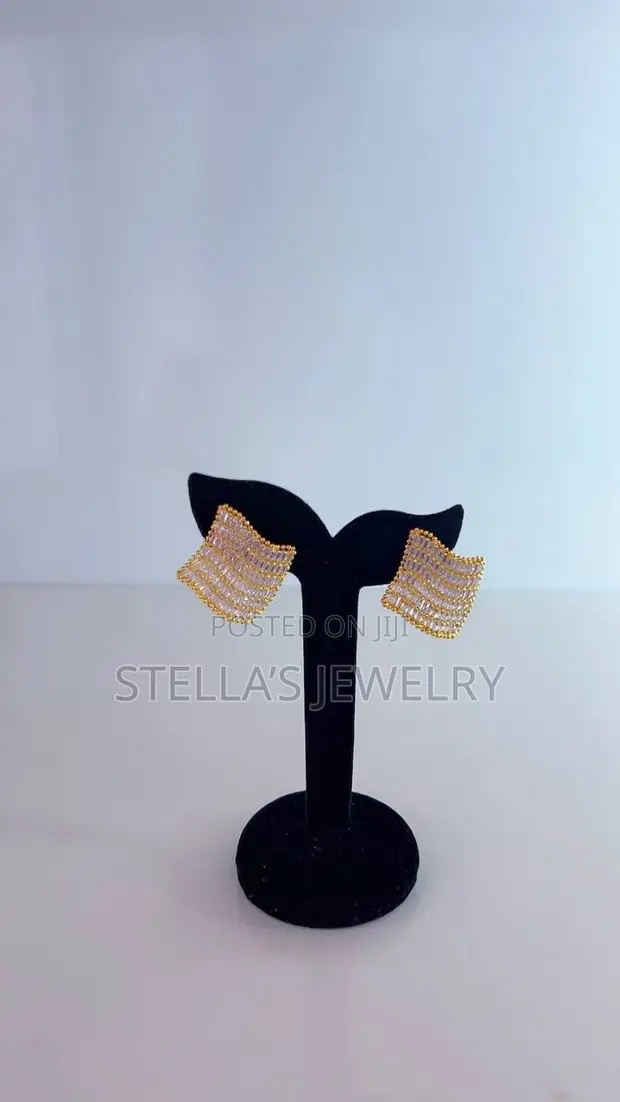 Quality Gold-Plated Costume Earrings - 1
