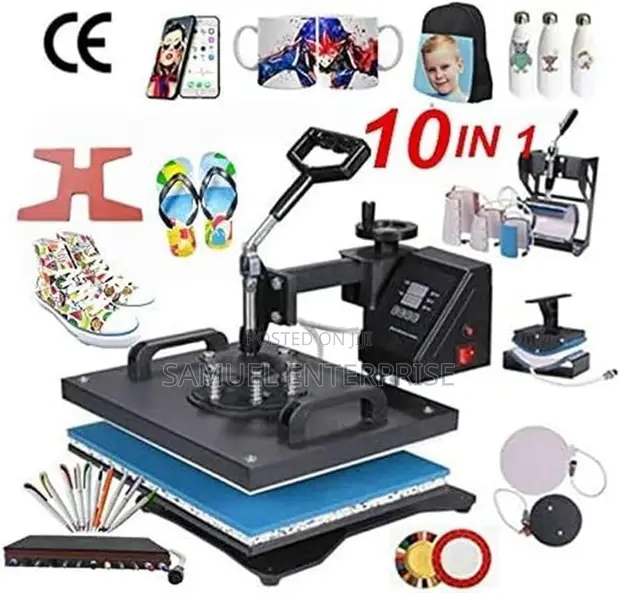 10-in-1 Heat Press Machine (30x38cm) - 1