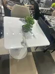 Marble Dining Table with Two Chairs - 5