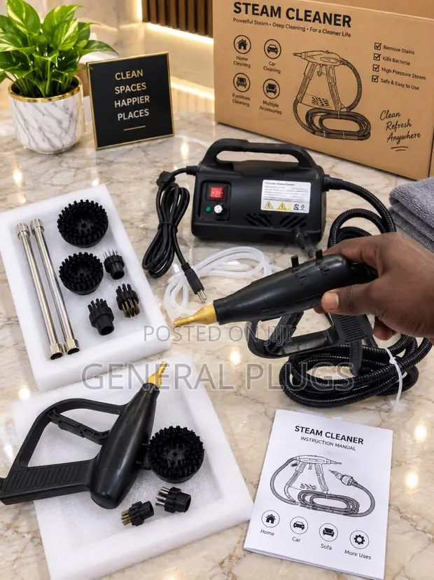 Luxury High-Temperature Steam Cleaner for Cars, AC Units & More - 1