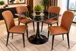 Marble Dining Set with Two Chairs - 2