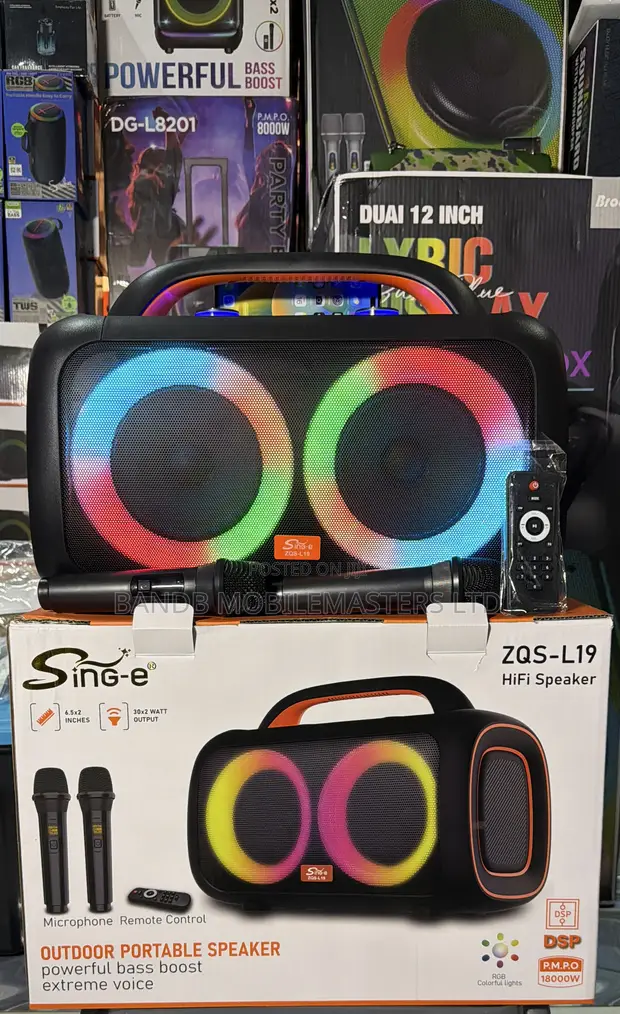 Sing-E ZQS-L19 HiFi Portable Speaker with Microphones - 1
