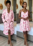 Pink Floral 3-in-1 Nightwear Set - 2