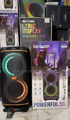 Digivolt DG-L8201 Party Speaker 8"x2 - Bluetooth, Karaoke, RGB Lights