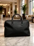 Solid Leather Duffle Bag - 5