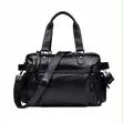 Solid Leather Duffle Bag - 3