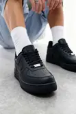 Nike Air Force 1 '07 Low - Triple Black / White Sneakers - 1