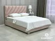 Quality Cream Queen Size Bed Frame with Mattress - 1