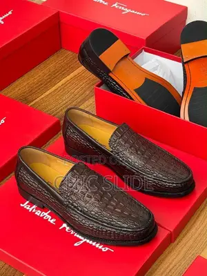 Salvatore Ferragamo Crocodile Leather Loafers